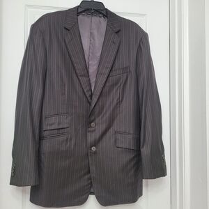 Loro piana super wish 170's wool brown blazer Men's Beige Pinstripe 40R